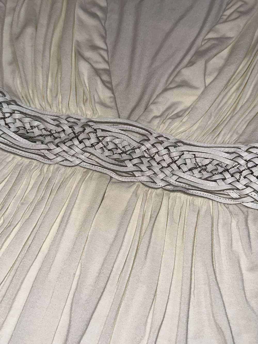 Sky Y2K cream tunic top L - Picture 2 of 10